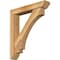 Ekena Millwork Imperial Slat Rough Sawn Bracket w/ Offset Brace, Western Red Cedar, 6"W x 32"D x 36"H BKT0604X32X36IMP06RWR - alternate 1